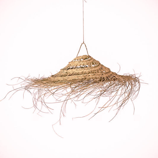 Grande suspension en fibre naturelle