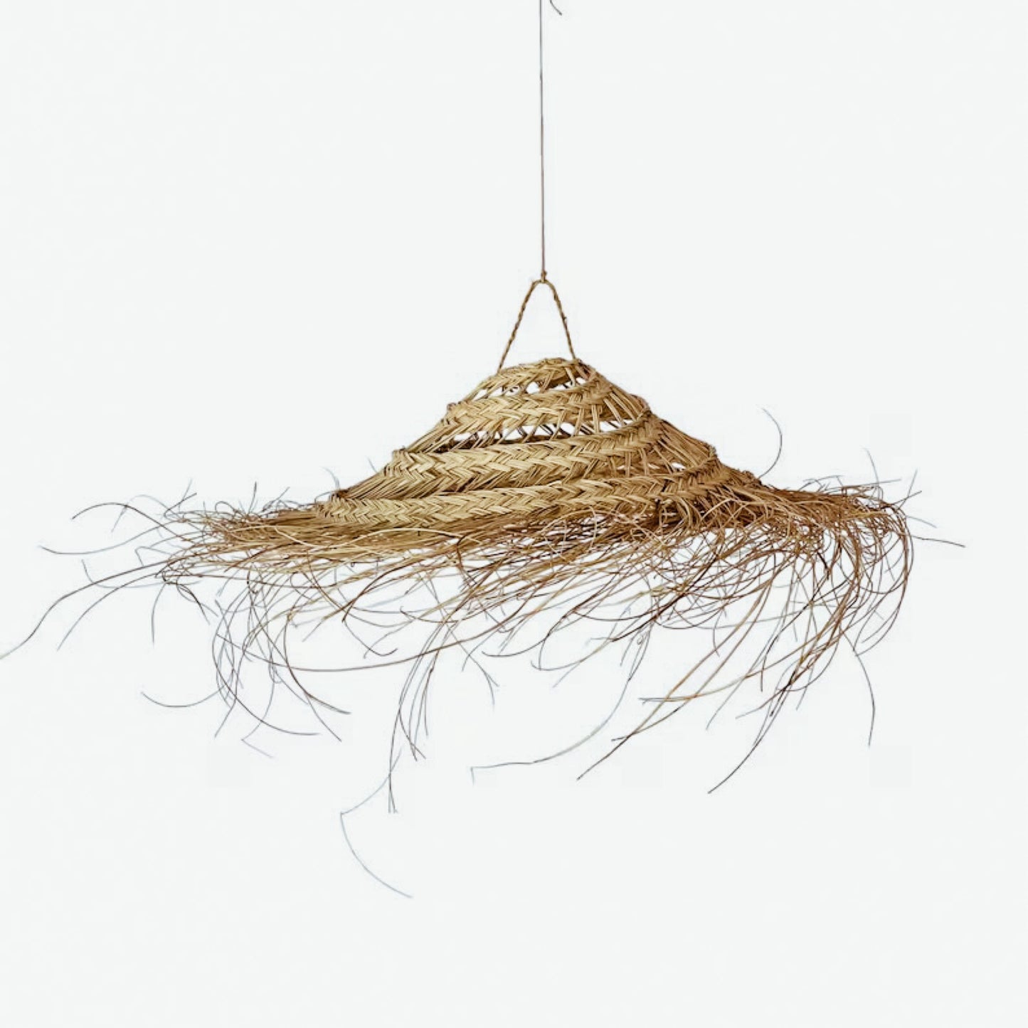 Grande suspension en fibre naturelle