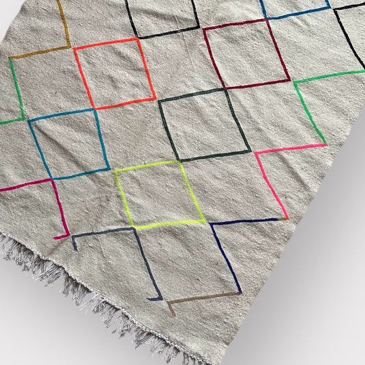 Petit tapis Berbère en laine – Modèle unique, tissé main (101–102 cm x 148 cm)